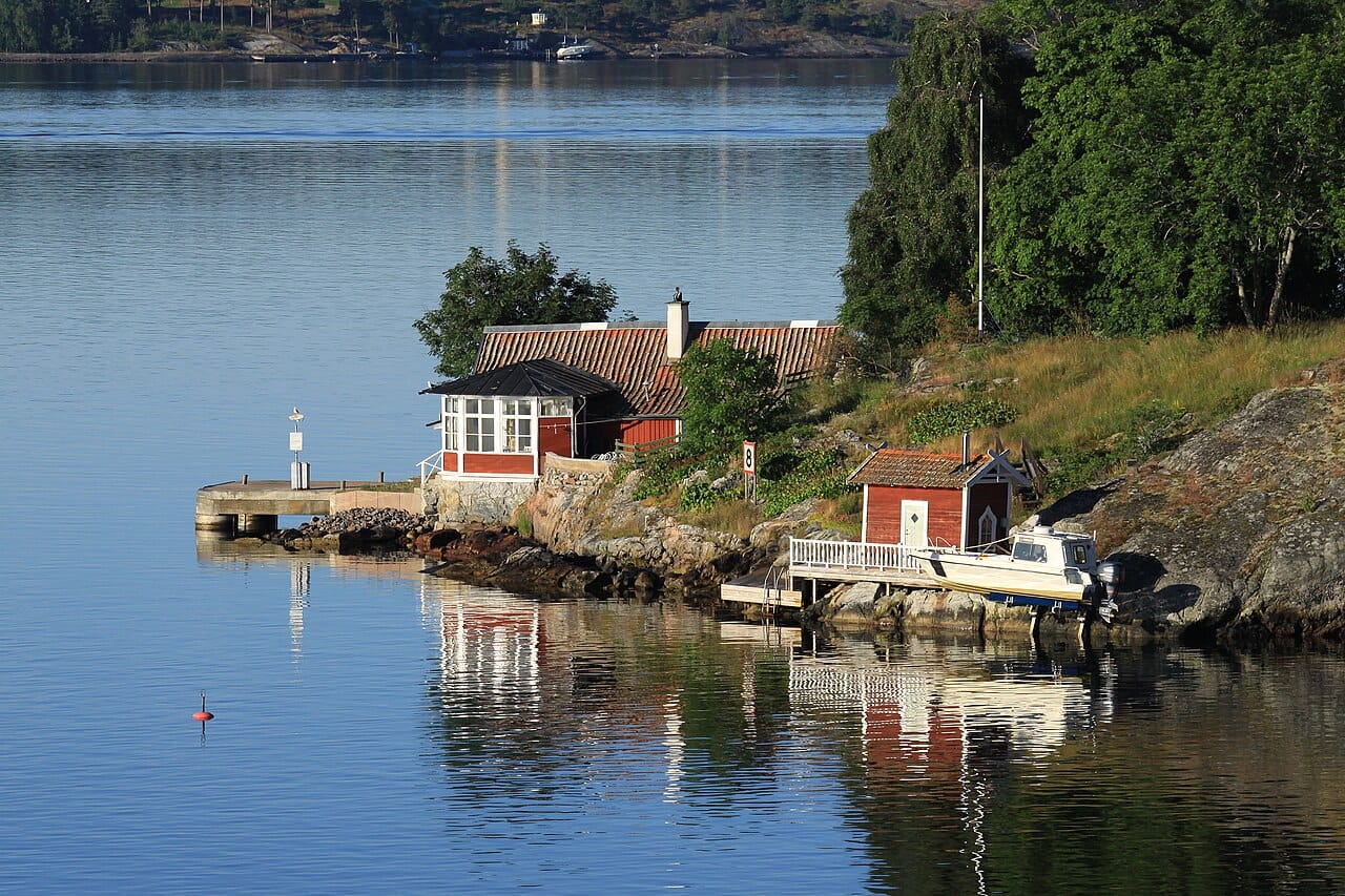 Summer light over the islands of the Stockholm archipelago