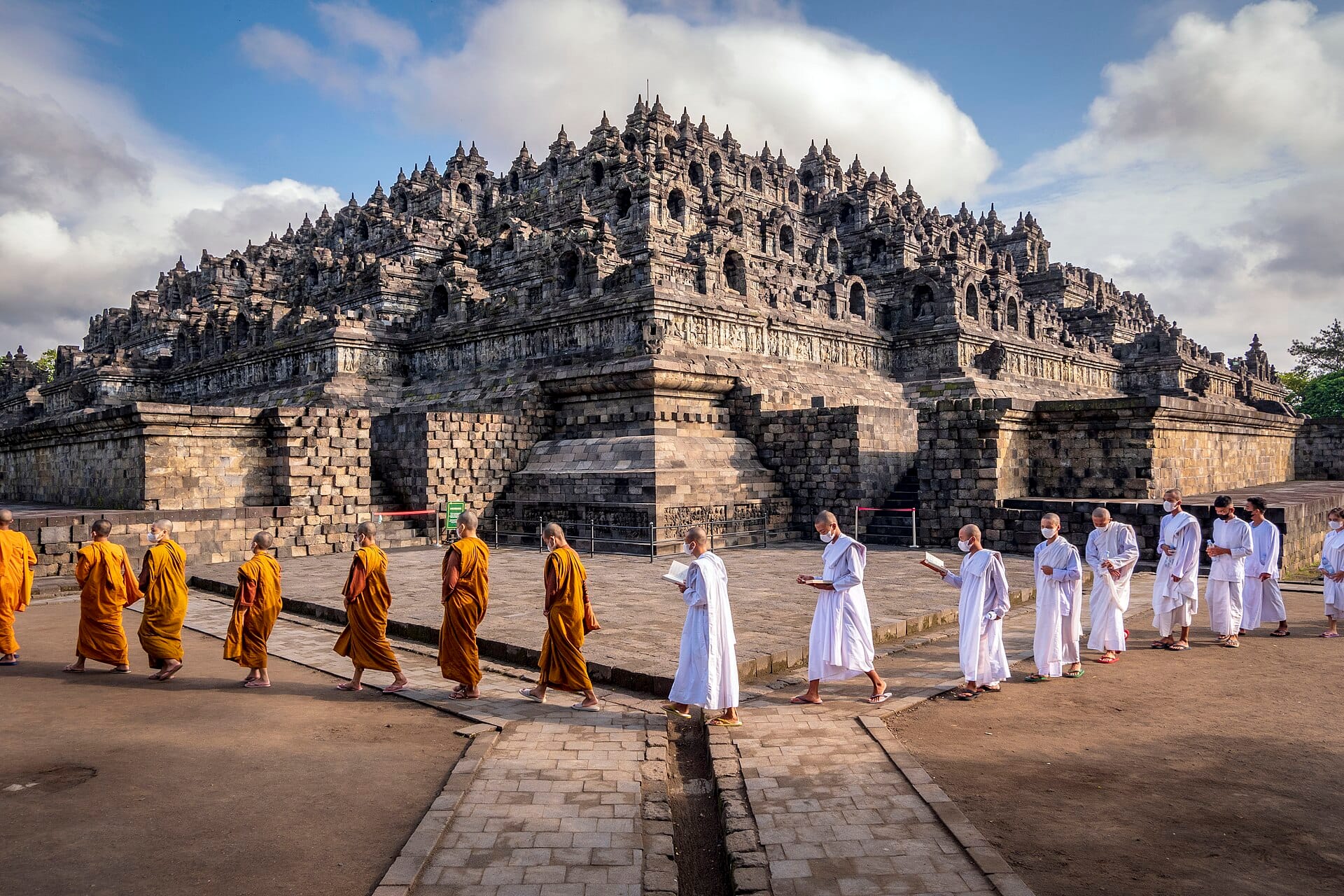 The stupas of Borobudur in central Java