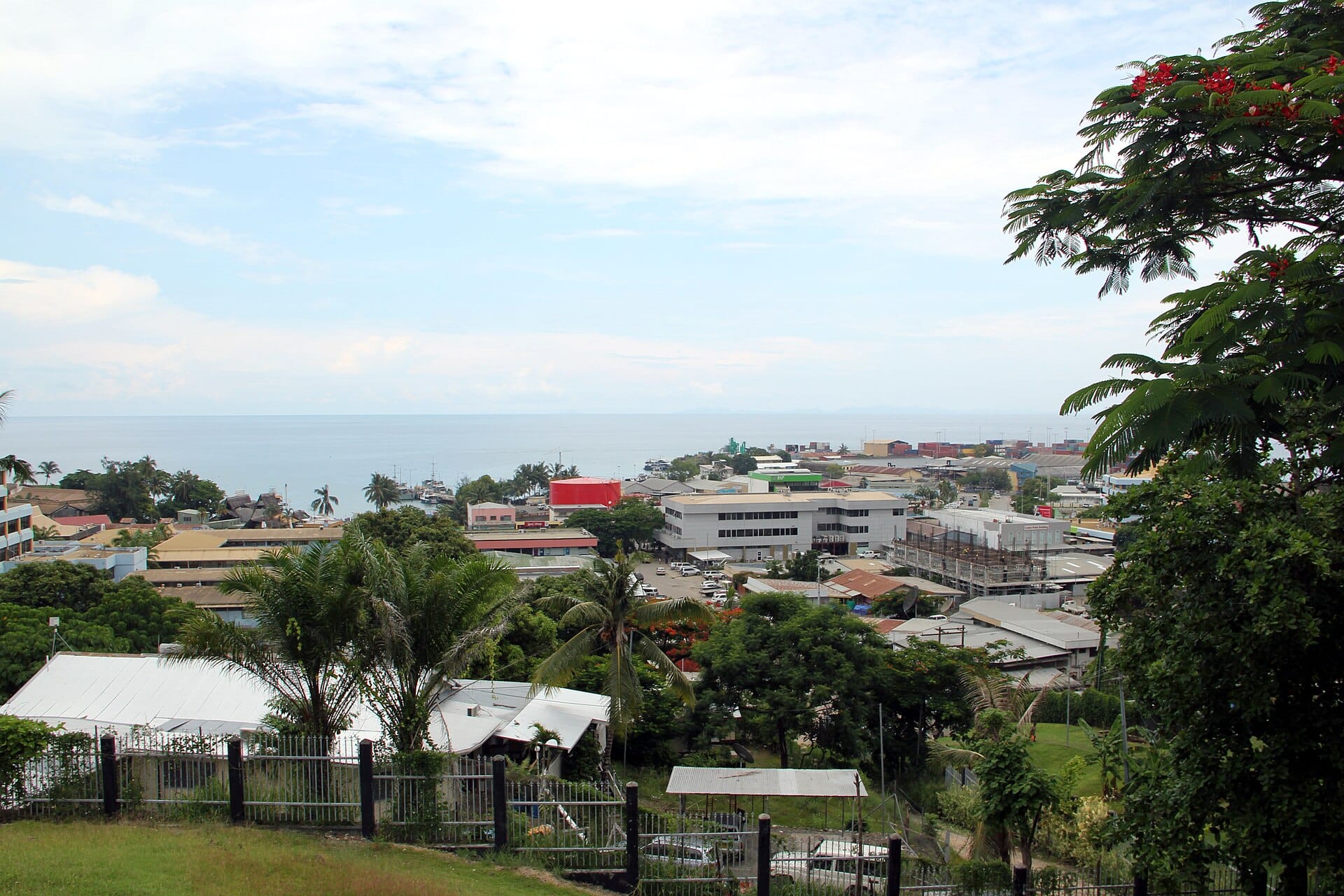 Honiara on the north coast of Guadalcanal