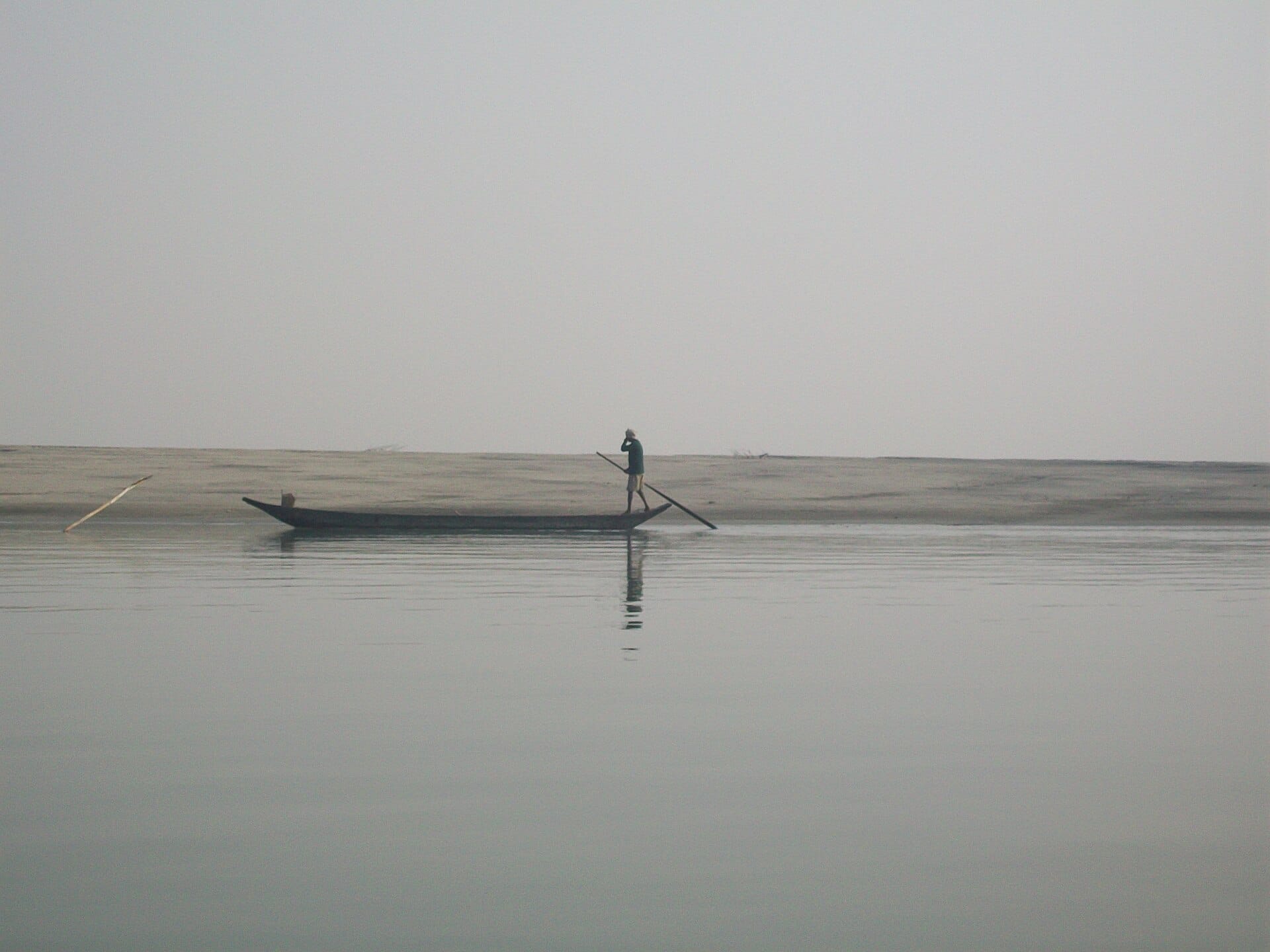 The Brahmaputra running past Majuli island in Assam