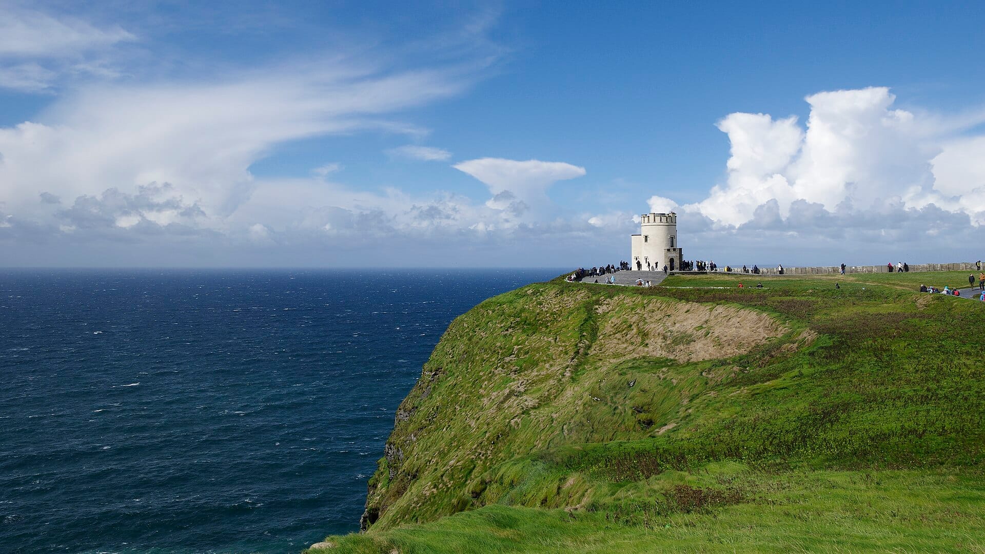 O’Brien’s Tower above the Cliffs of Moher on the Clare coast