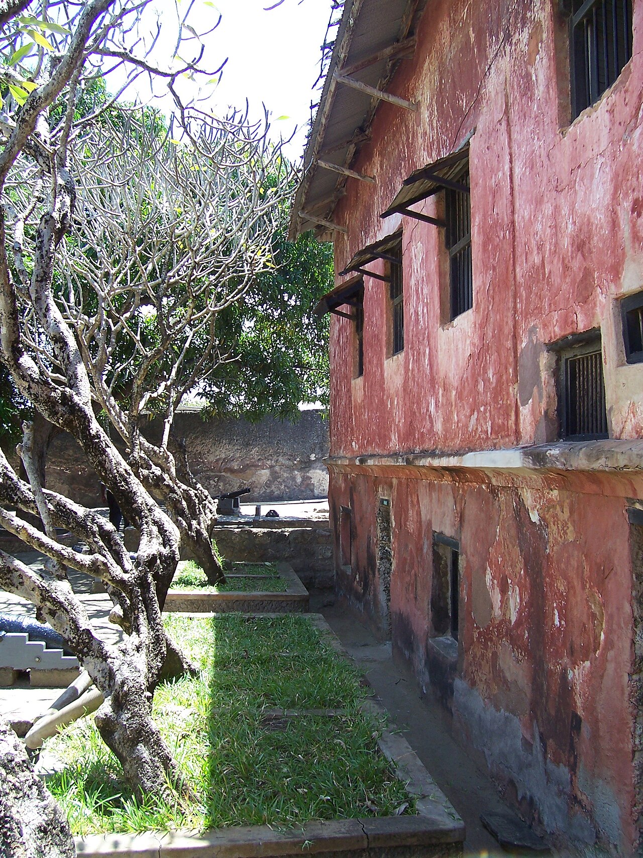 The walls of Fort Jesus in Mombasa