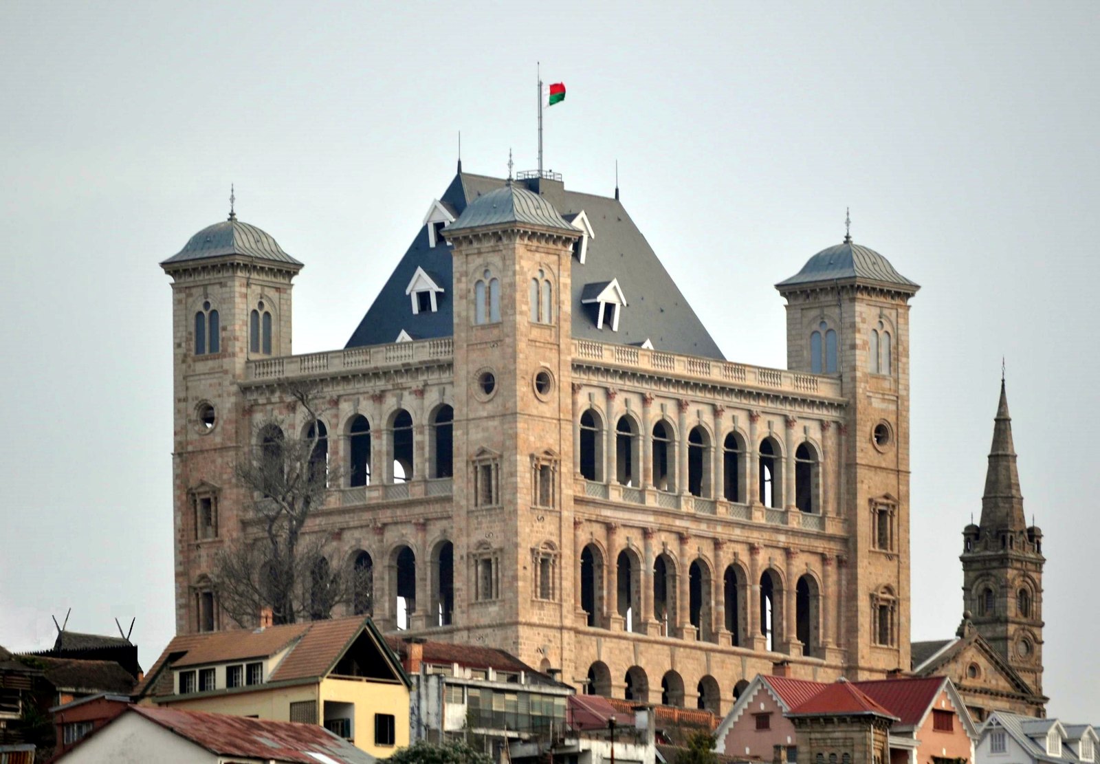 The reconstructed Manjakamiadana palace at the Rova of Antananarivo