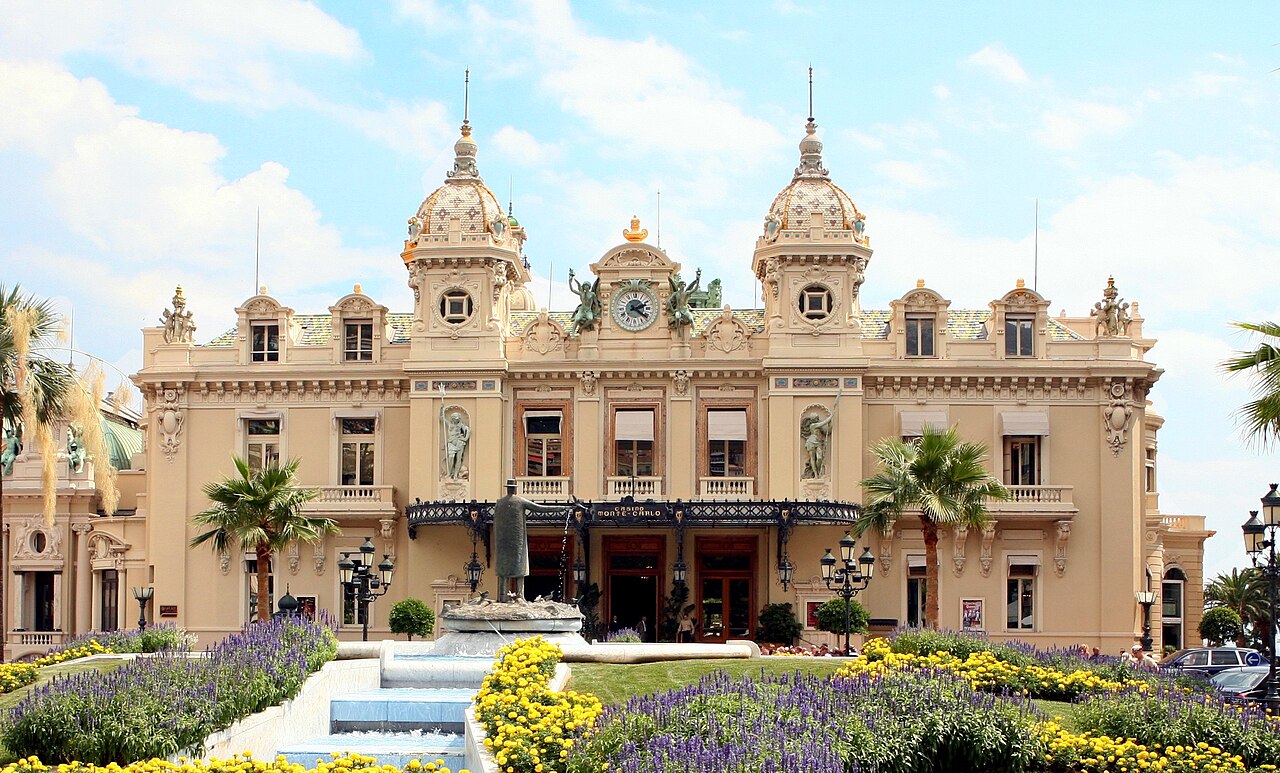 The ornate façade of the Casino de Monte-Carlo