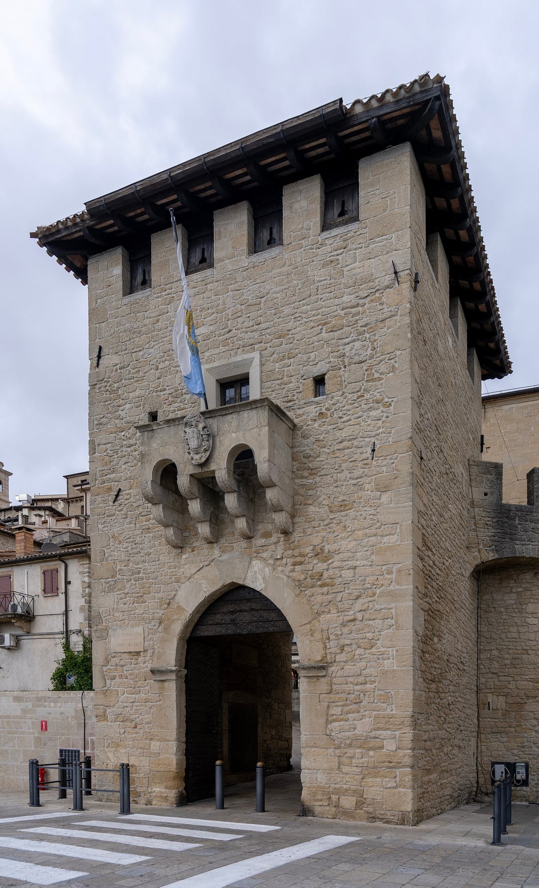 Porta San Francesco, the historic gate of the capital