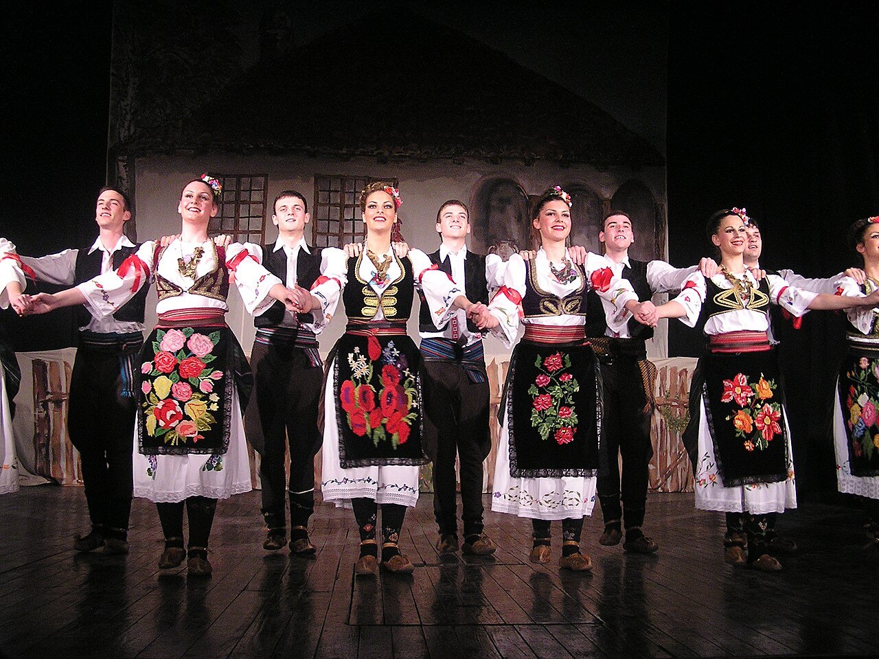 A traditional dance performance in Nova Pazova
