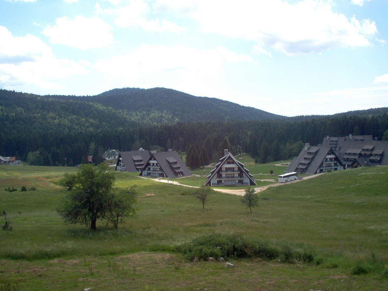 Mitrovac in the wooded mountain landscape of Tara