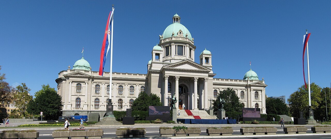The House of the National Assembly in Belgrade