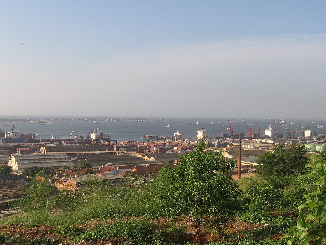 The port of Luanda, Angola