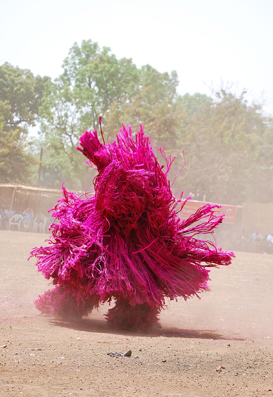 A traditional fibre mask, Burkina Faso