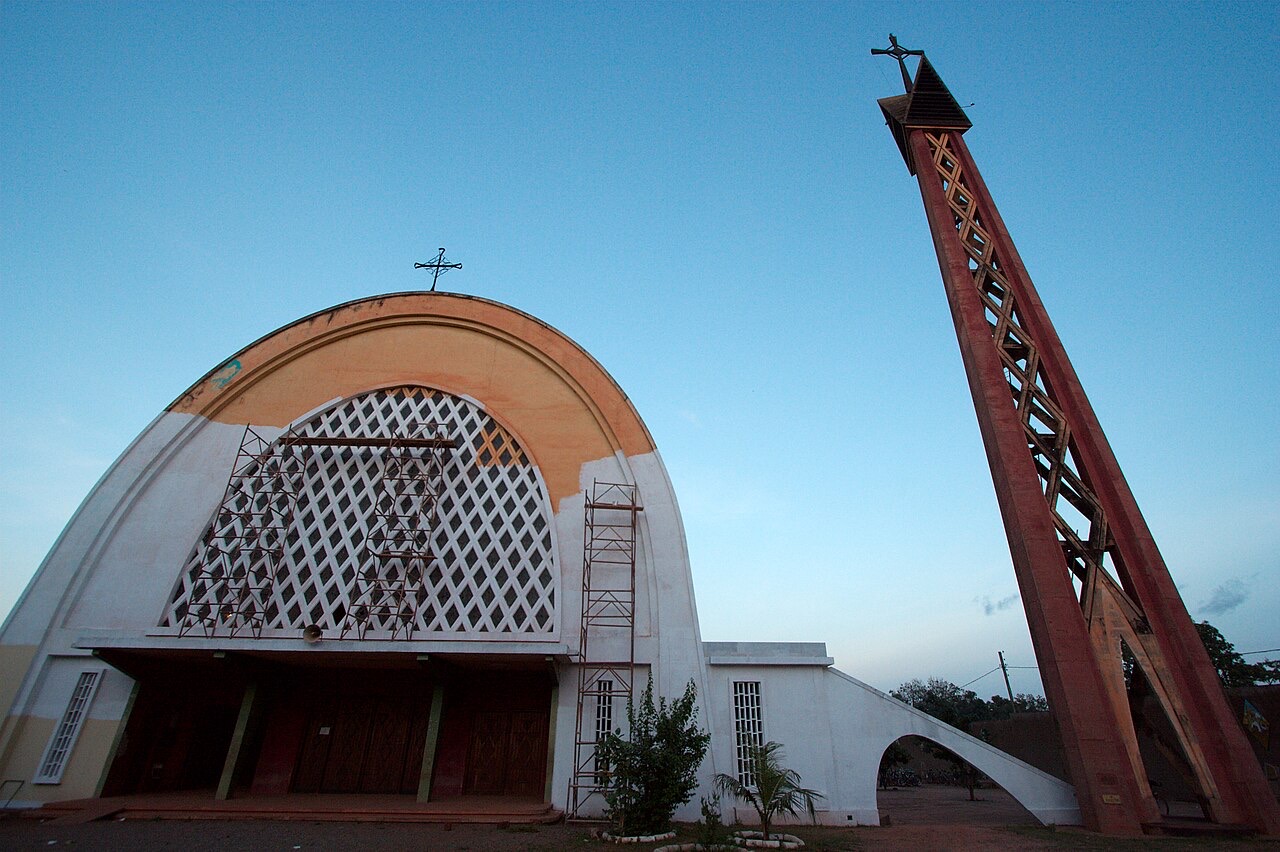 Notre-Dame de Lourdes Cathedral in Bobo-Dioulasso, Burkina Faso