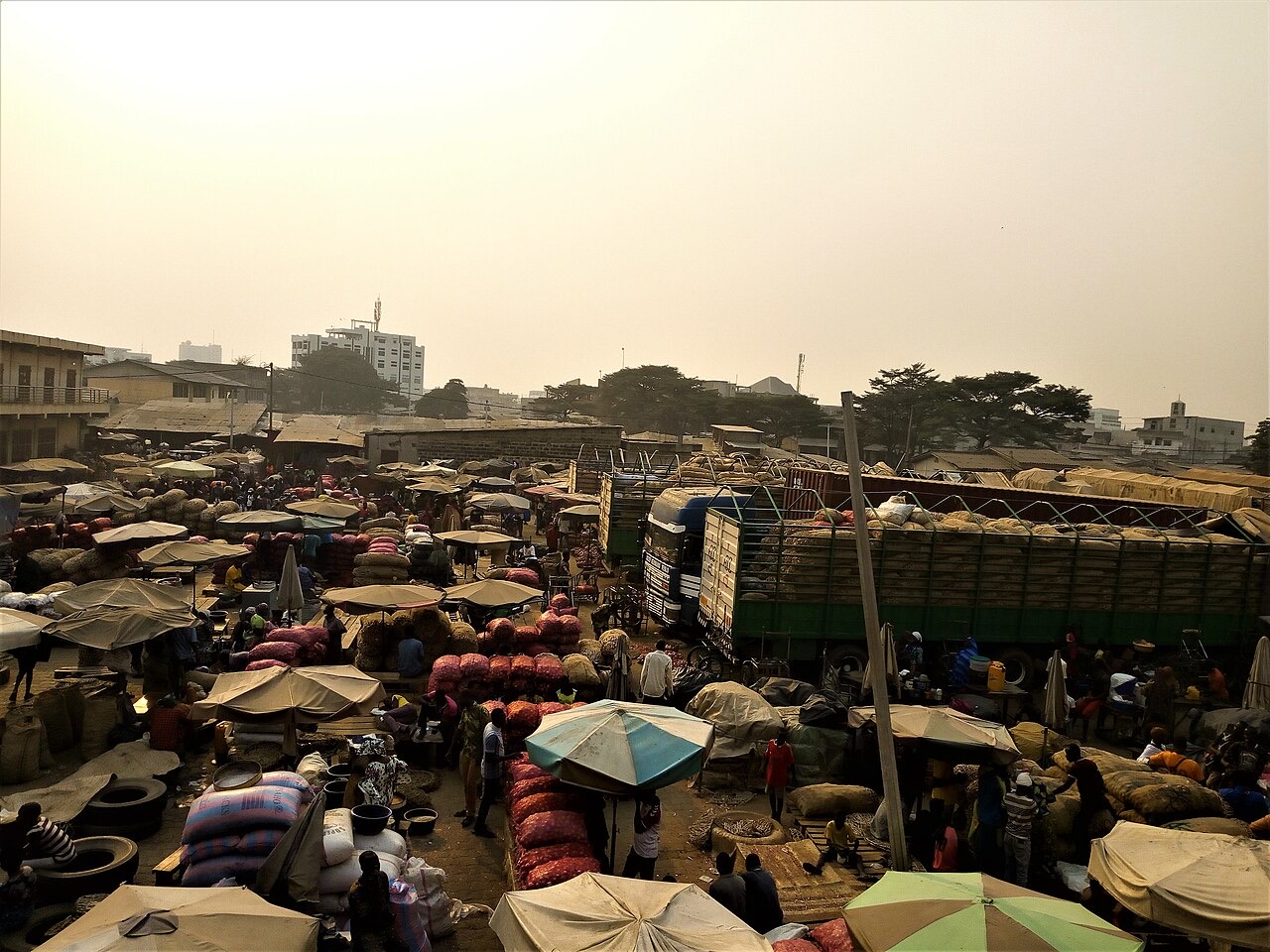 Dantokpa market in Cotonou, Benin