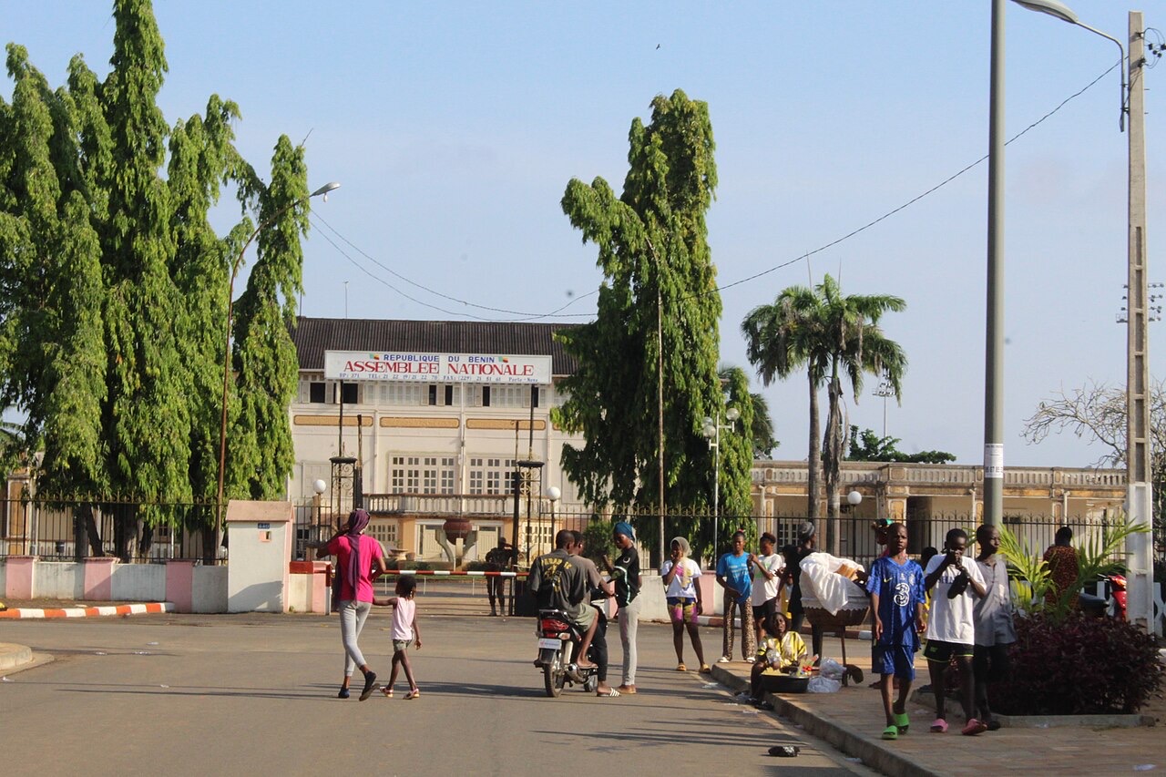 The National Assembly building in Porto-Novo, Benin