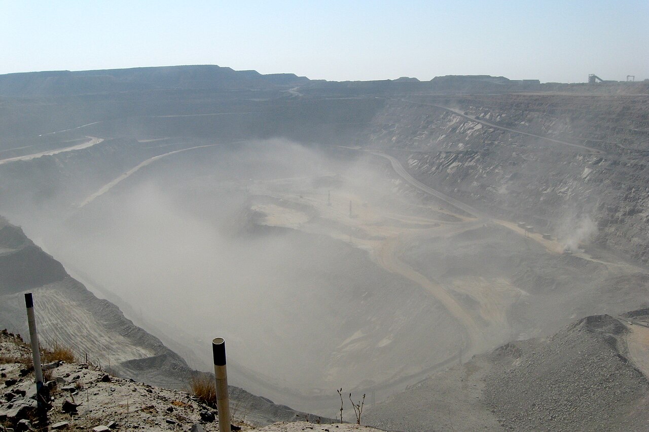 The open pit at Jwaneng diamond mine, Botswana