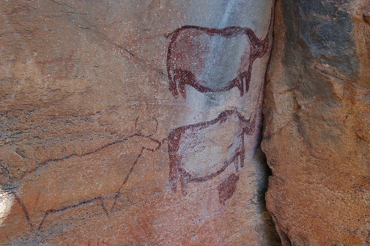 Rock paintings at Tsodilo Hills, Botswana