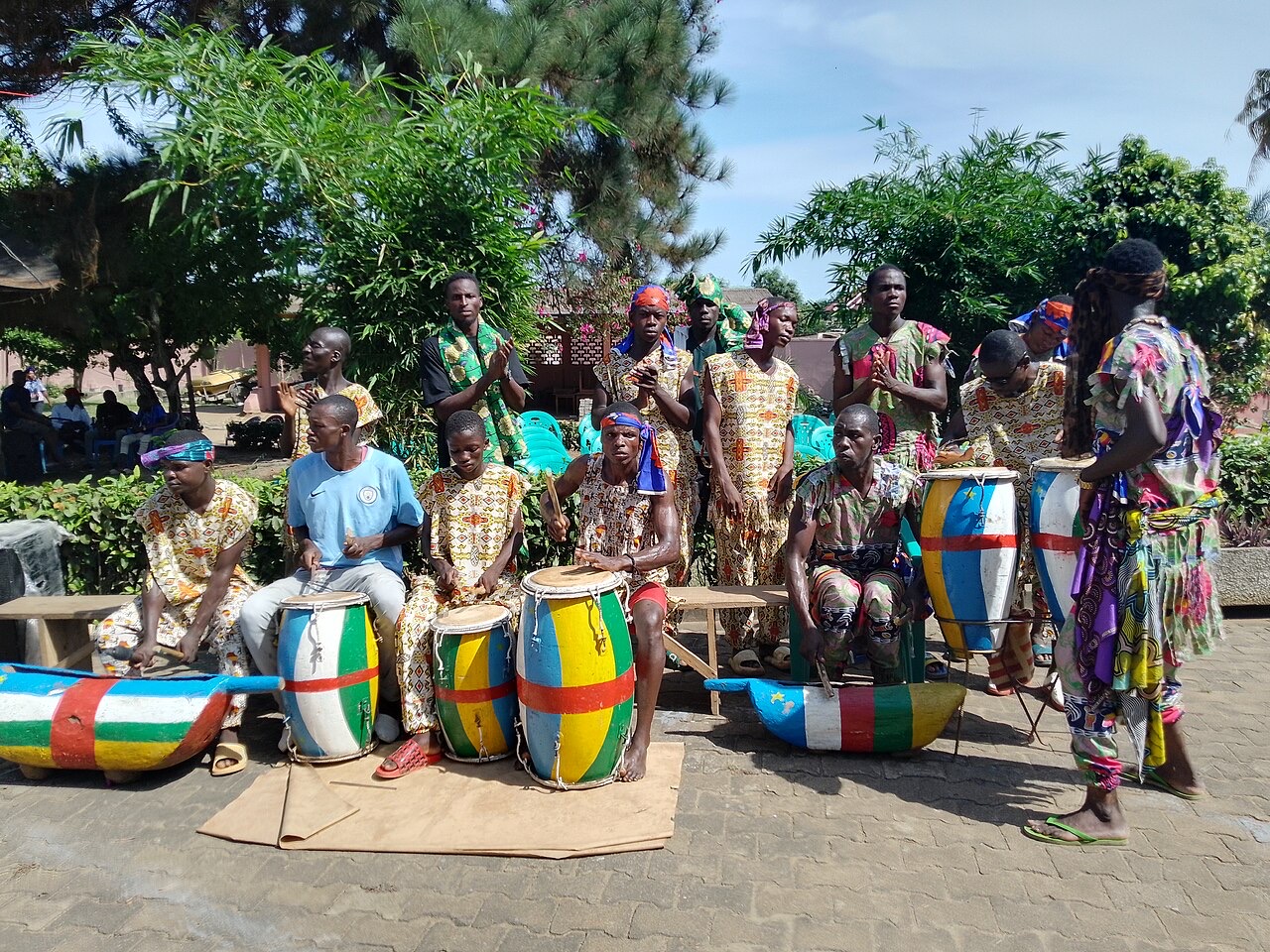 The Tombindo traditional dance group, Central African Republic