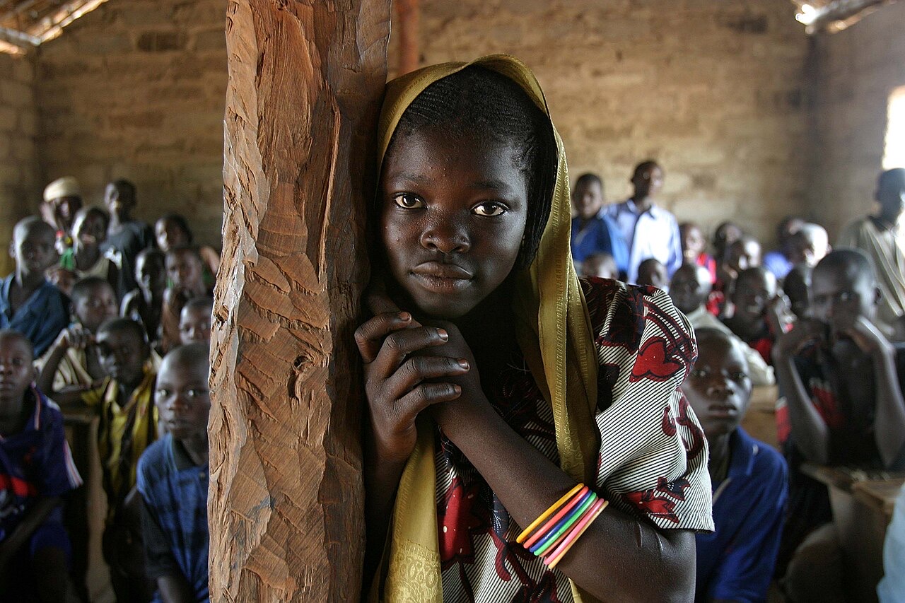 Pupils at a school, Central African Republic