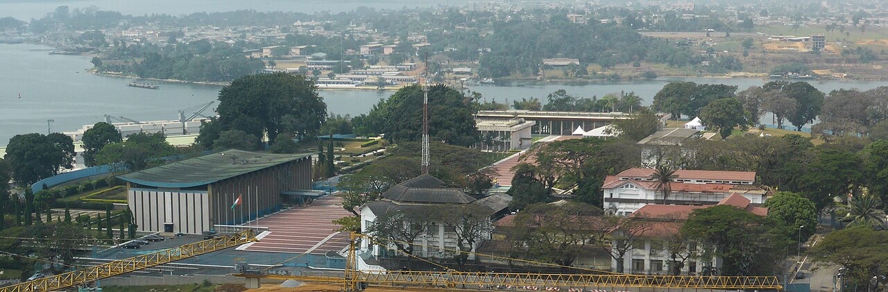 The presidential palace in Abidjan, Ivory Coast