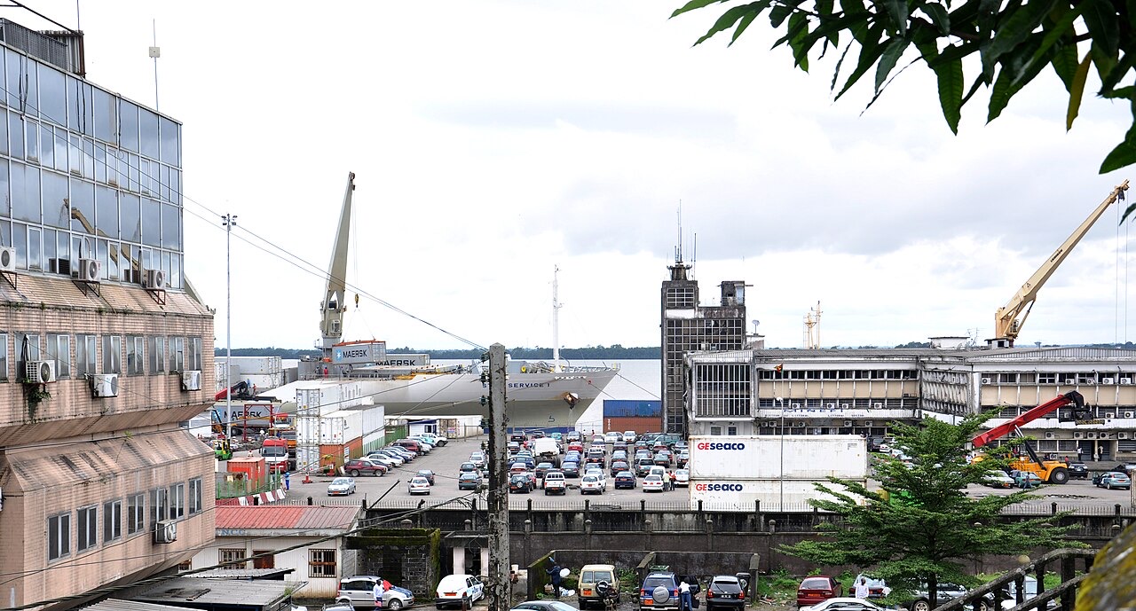 The port of Douala, Cameroon