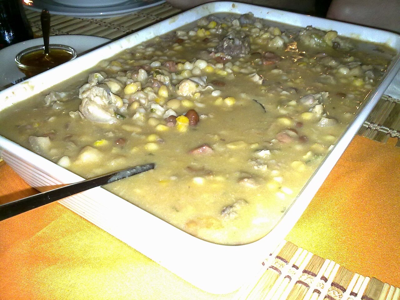 Cachupa served in Sal Rei, Cabo Verde