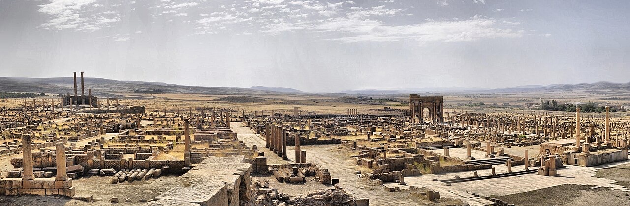 Roman ruins at Timgad, Algeria