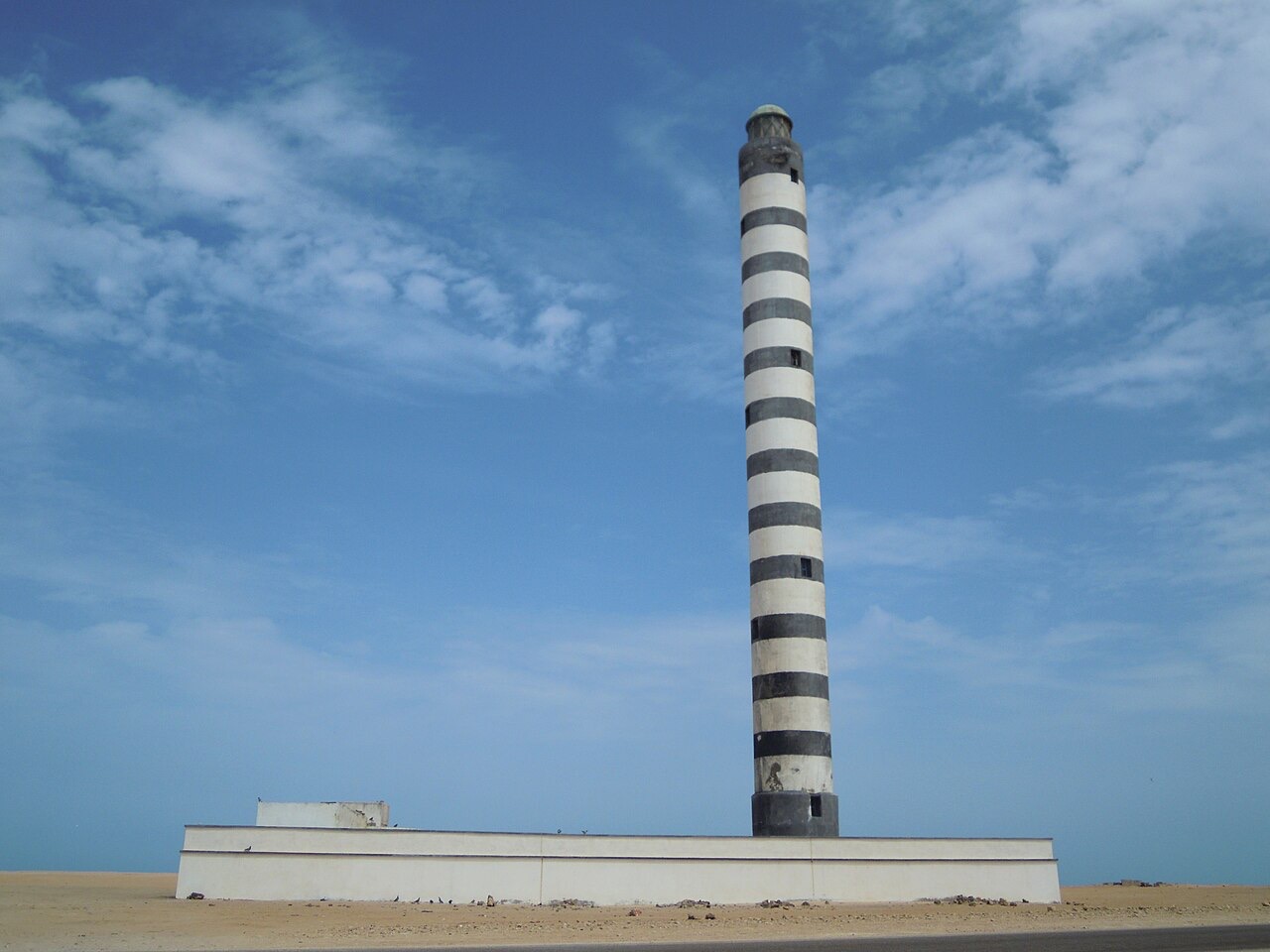 The lighthouse in Dakhla, Western Sahara