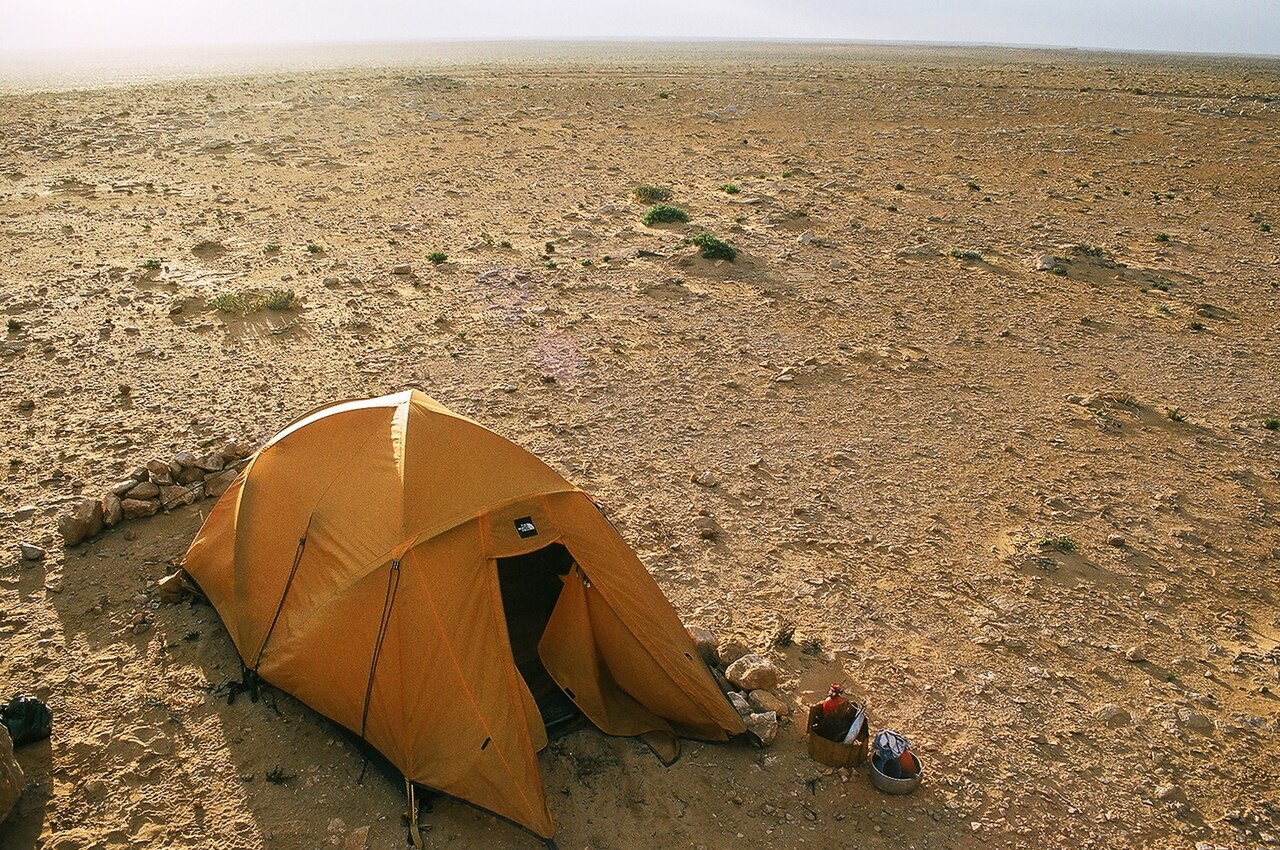 A desert camp in northern Western Sahara