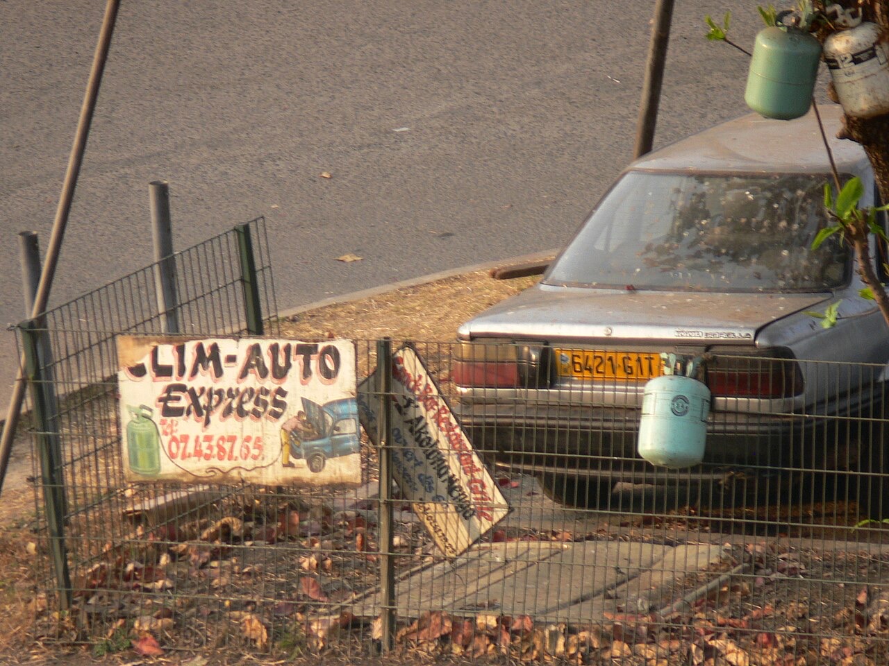 A street in Libreville, Gabon