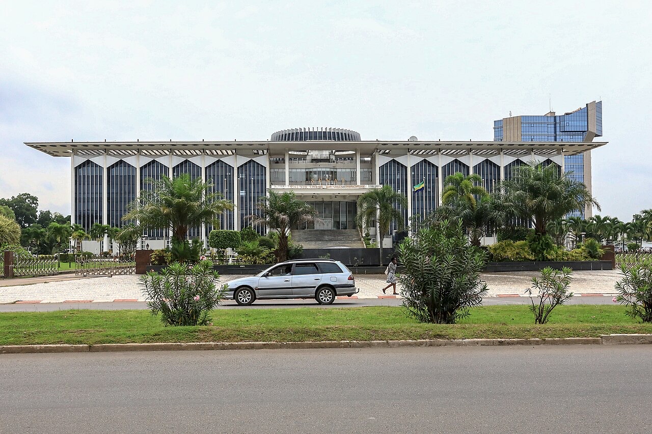 The Senate Palace in Libreville, Gabon