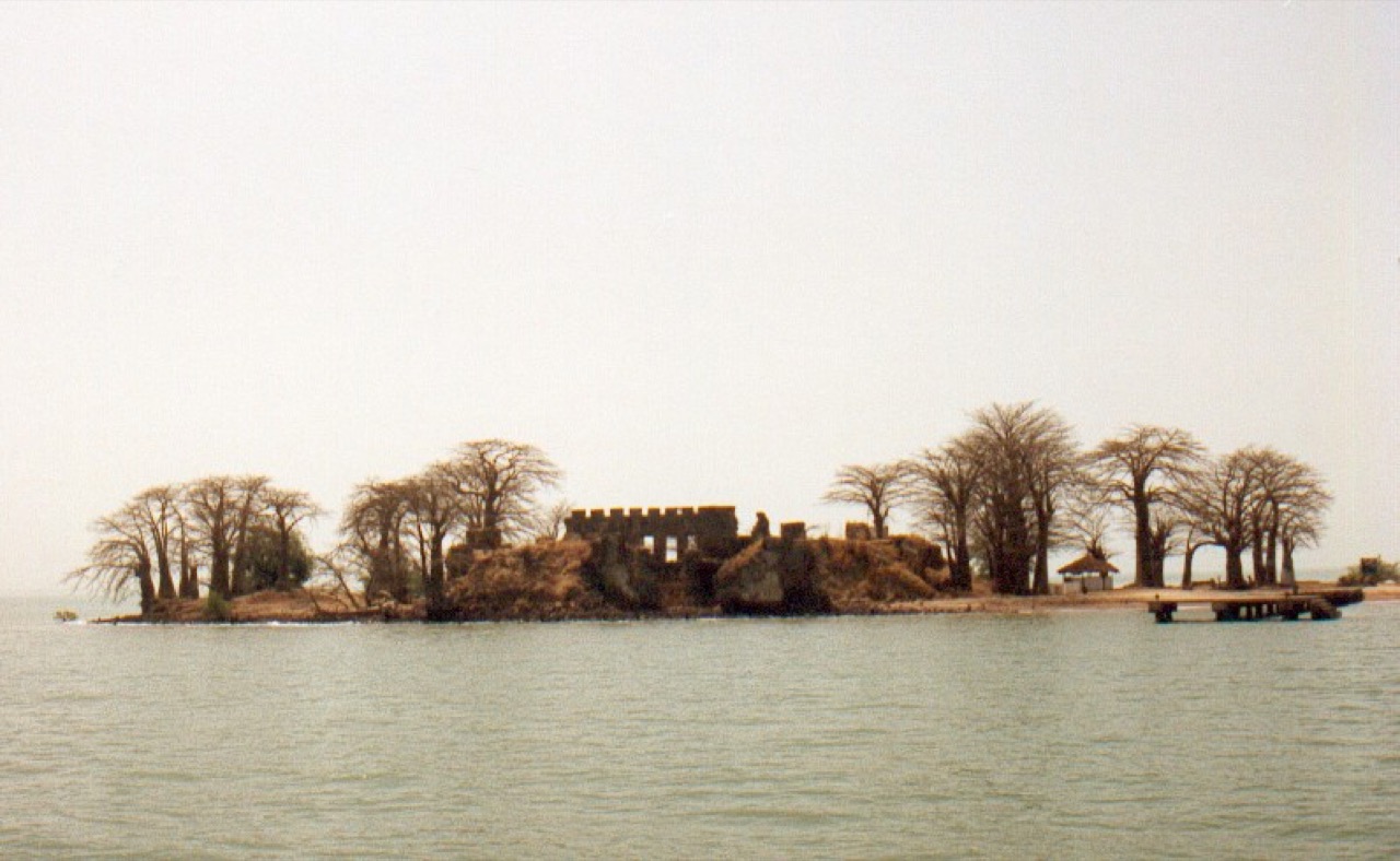 The historic fort on Kunta Kinteh Island, The Gambia