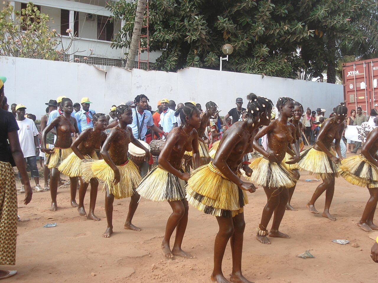 Carnival dancers in Bissau, Guinea-Bissau