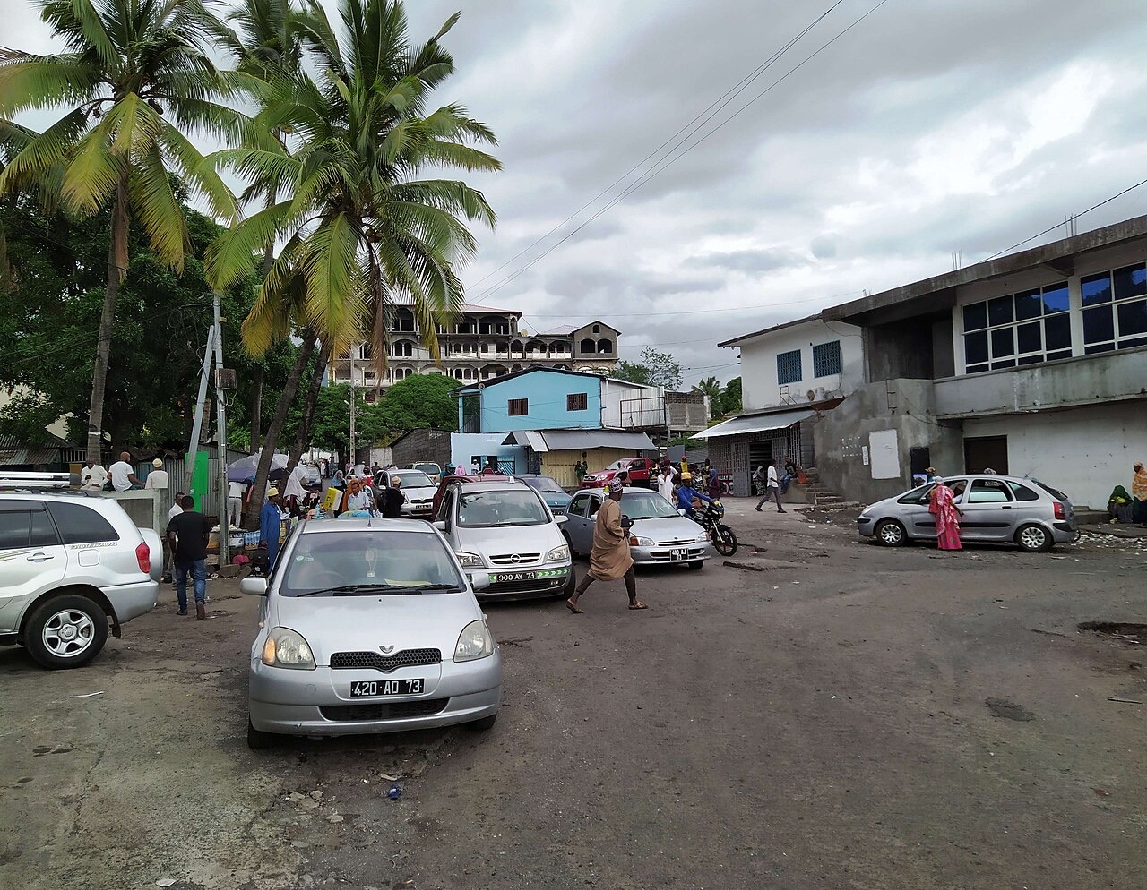 A street in Moroni, Comoros