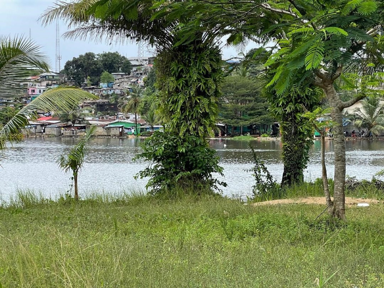 A view of Monrovia from Providence Island, Liberia