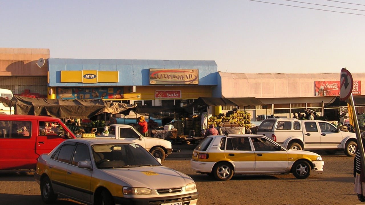 The market in Maputsoe, Lesotho
