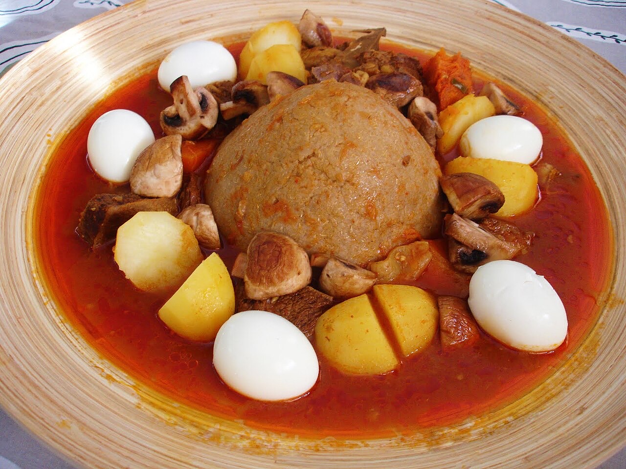 Bazin, a traditional Libyan dish