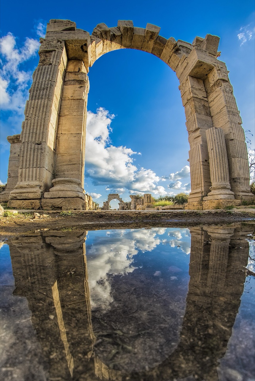 The ancient ruins of Leptis Magna, Libya