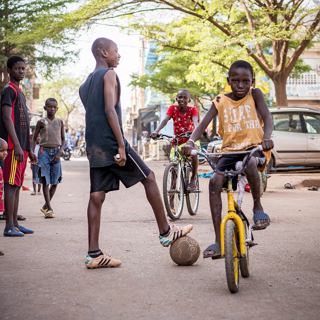 A street in Bamako, Mali