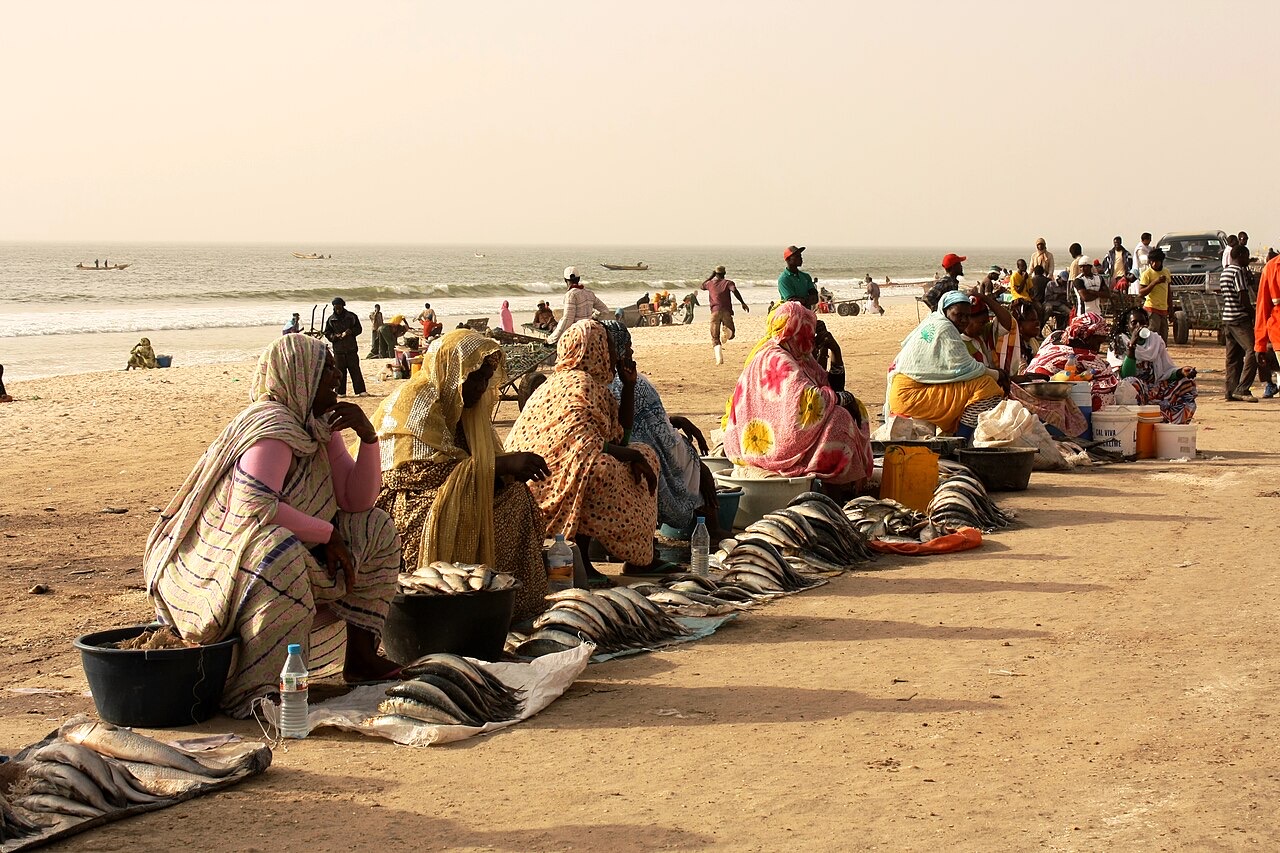 Fish sellers in Nouakchott, Mauritania