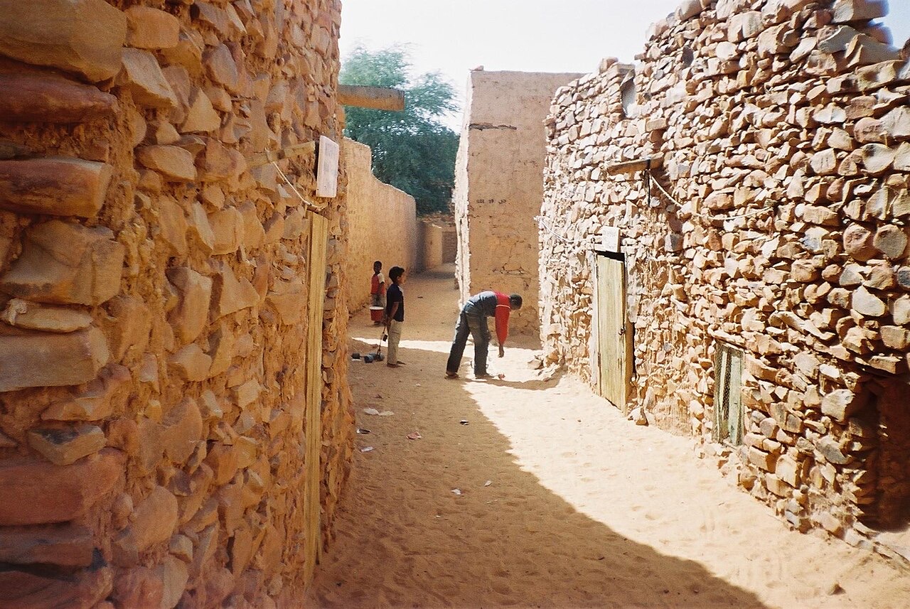 A street in the old town of Chinguetti, Mauritania