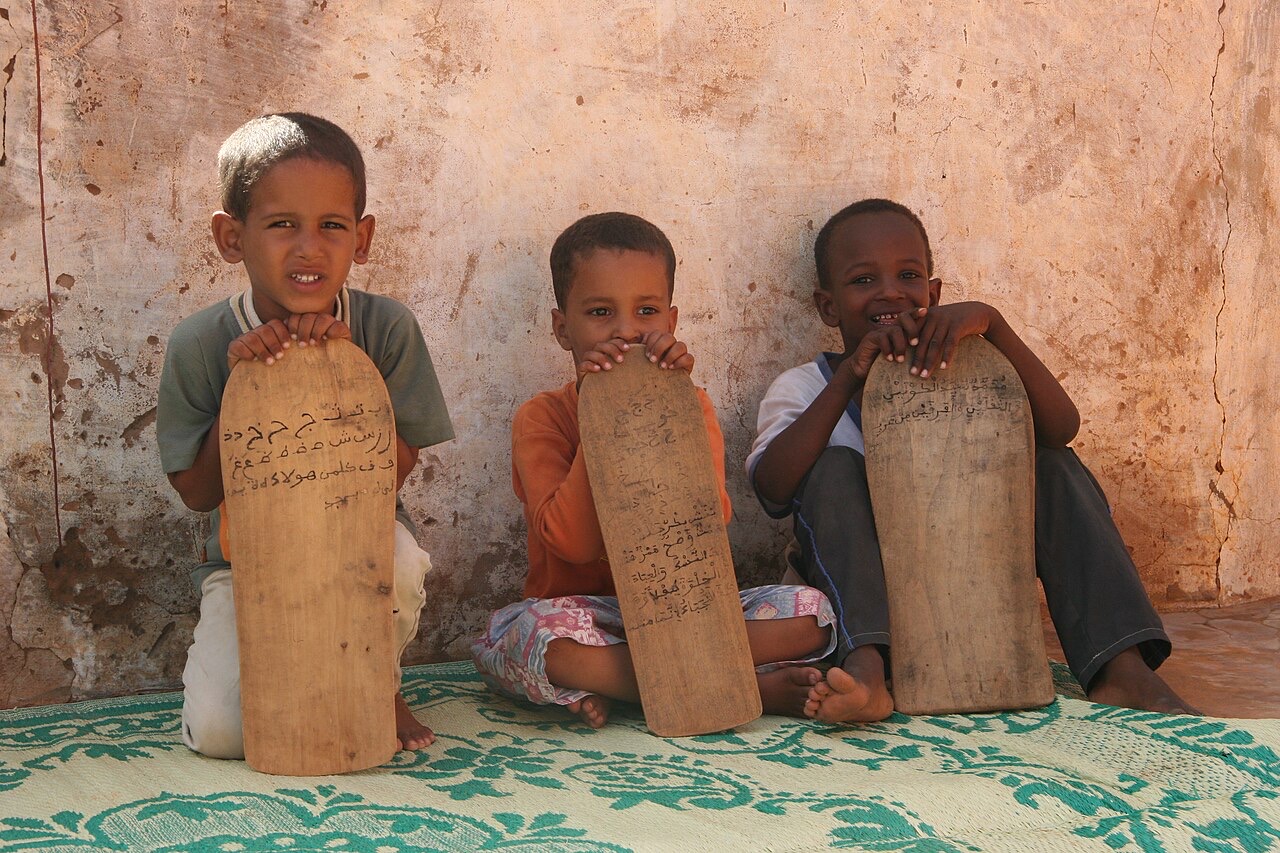 Pupils taking Qur’an lessons, Mauritania