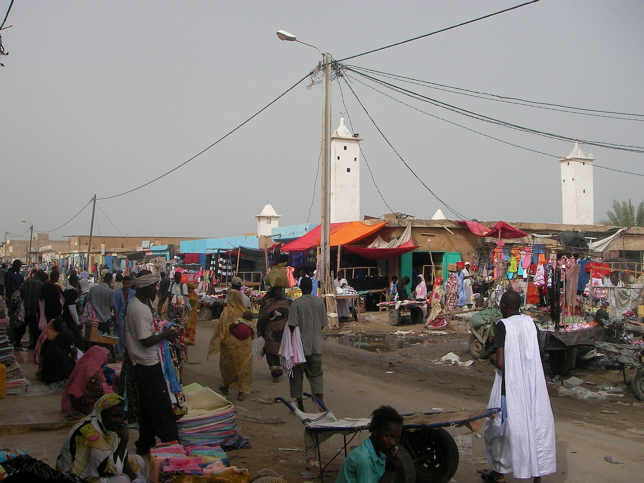 A street market in Nouakchott, Mauritania