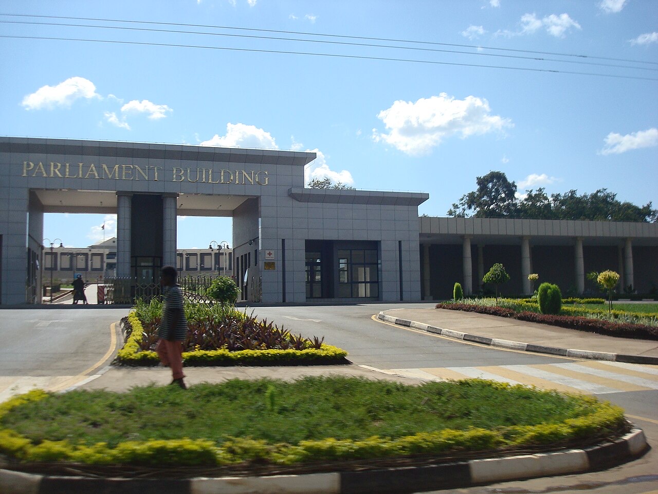 The Parliament Building in Lilongwe, Malawi