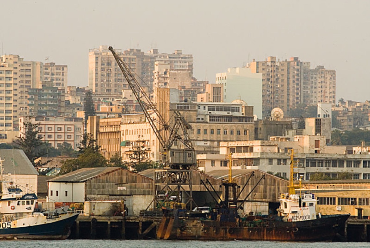 The harbour at Maputo, Mozambique