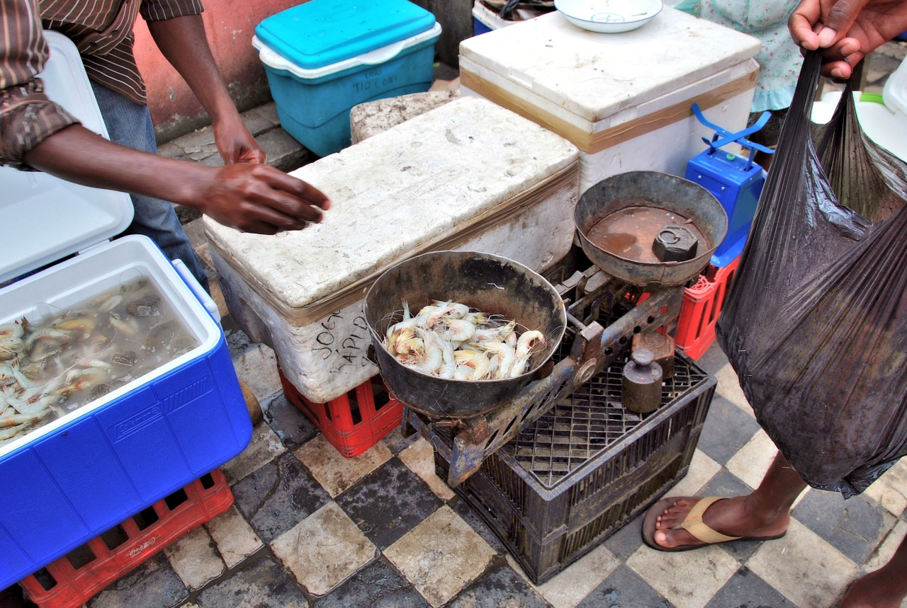 Prawns at the market in Xai-Xai, Mozambique