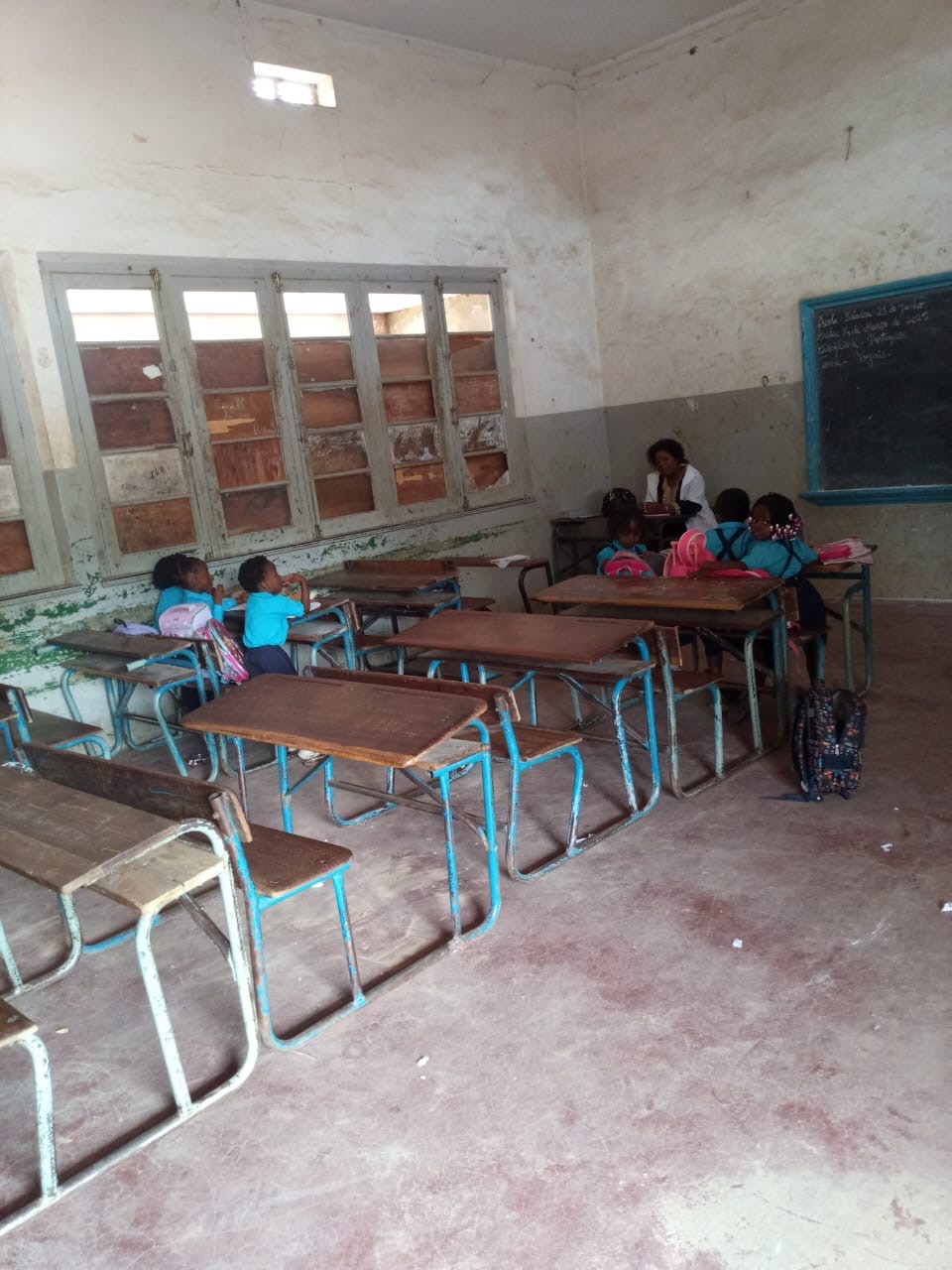 A primary school classroom, Mozambique