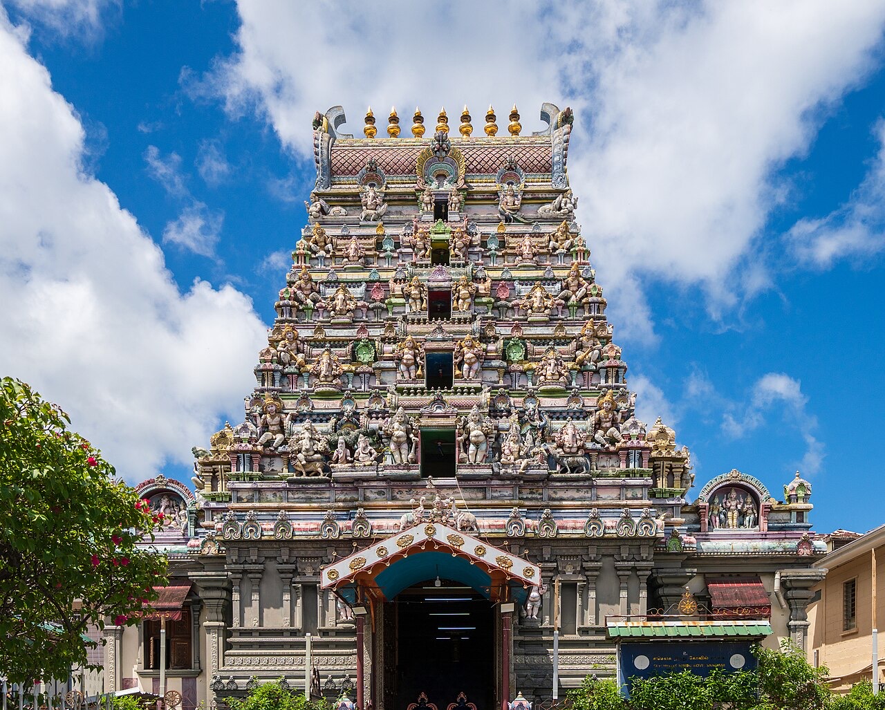 The Arul Mihu Navashakti Vinayakar Temple in Victoria, Seychelles