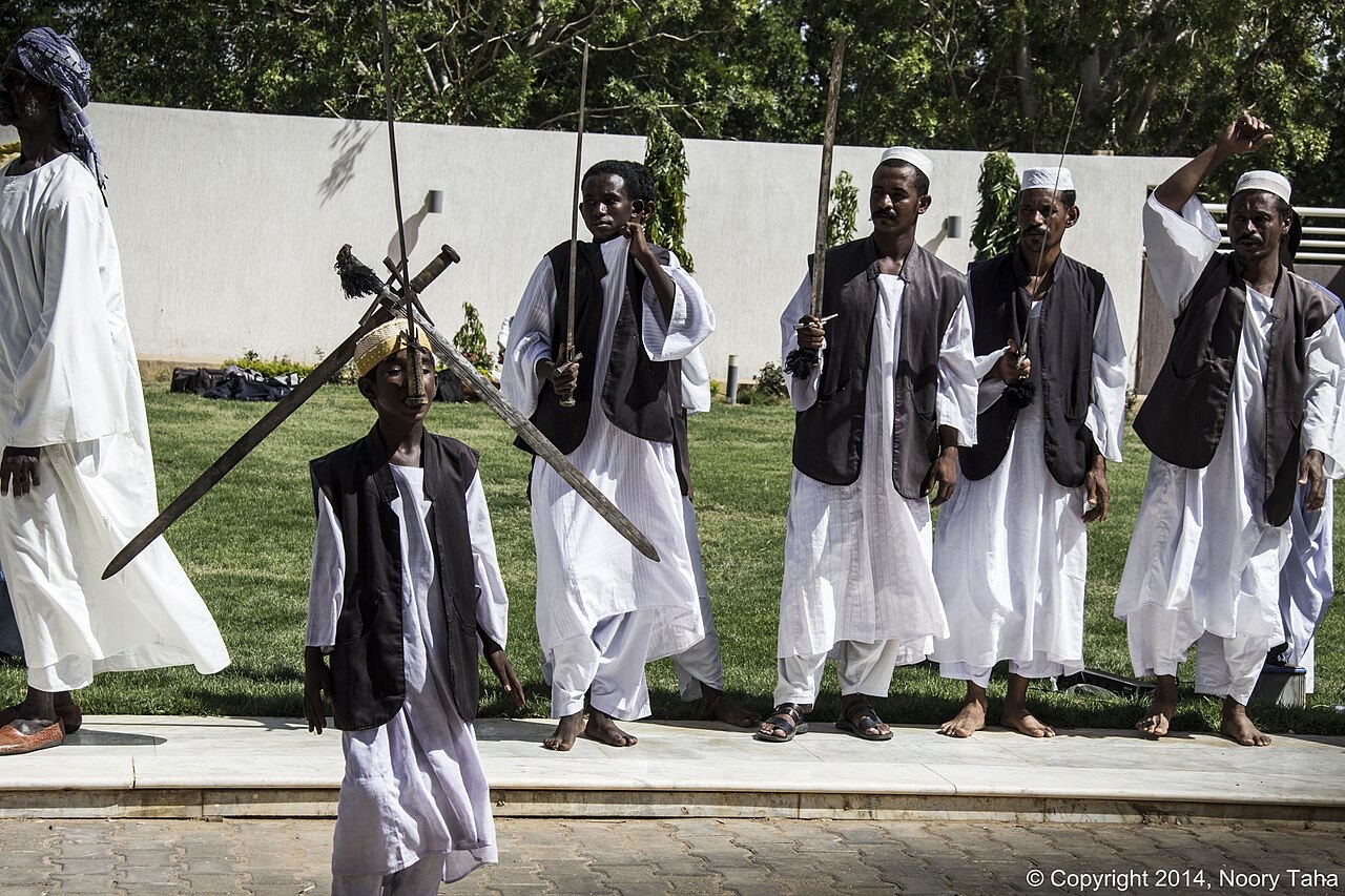 A traditional dance in eastern Sudan