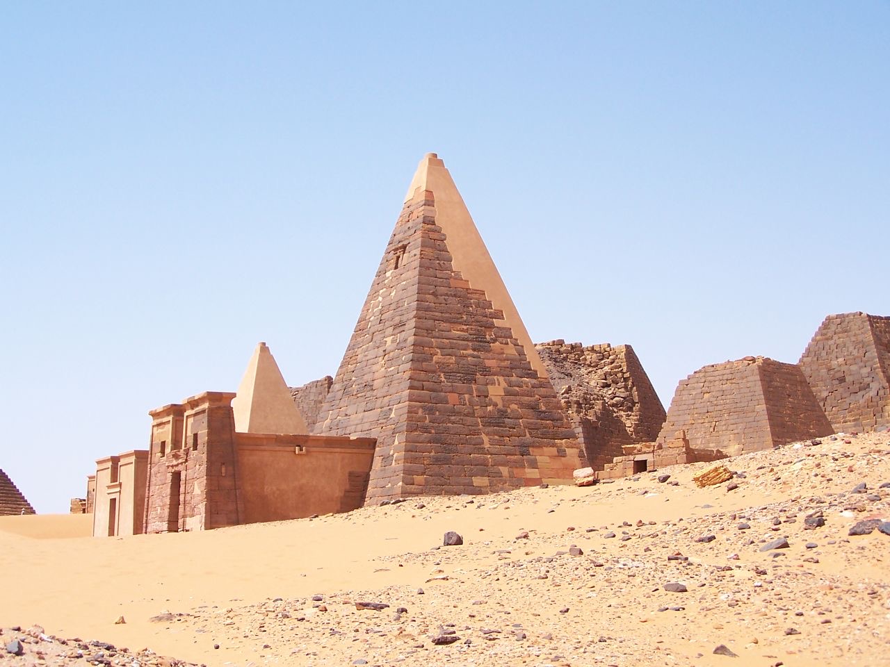 The pyramids of Meroë, Sudan