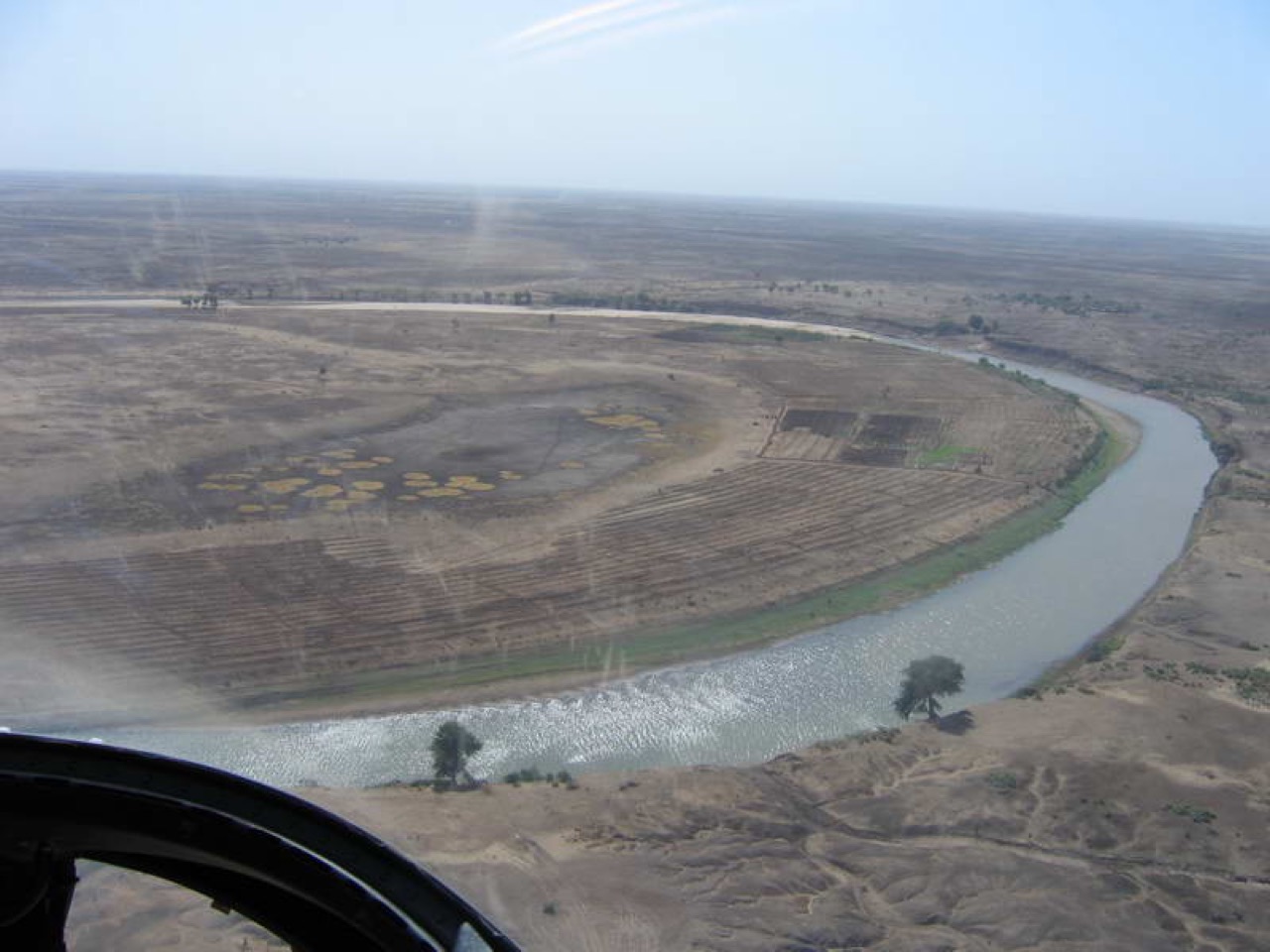 The Dinder River from above, Sudan