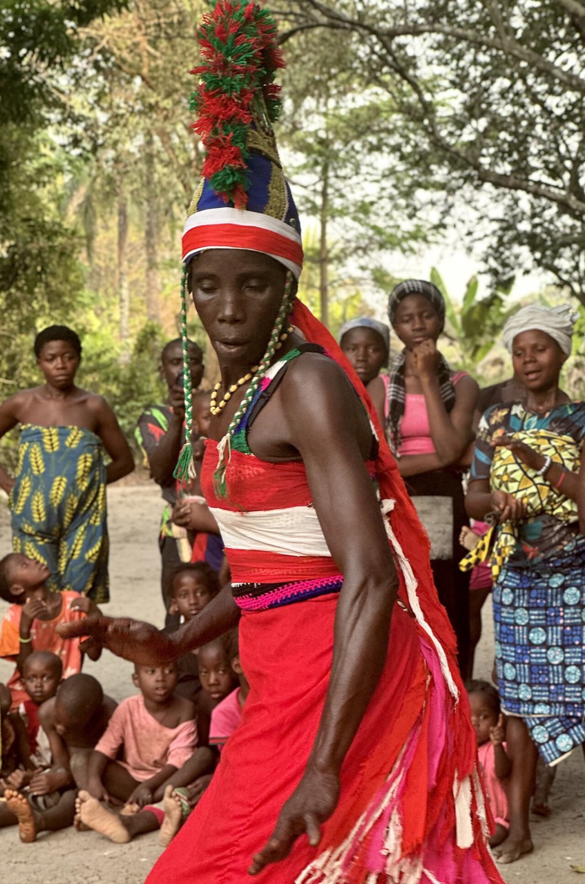 A traditional dance in Rogbonko, Sierra Leone